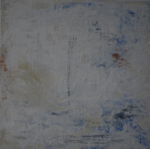 Simply Blue II Acrylic on wood panel 12×12